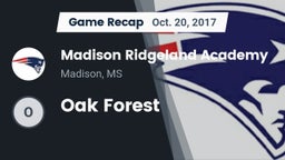 Recap: Madison Ridgeland Academy vs. Oak Forest 2017