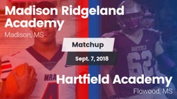 Matchup: Madison Ridgeland vs. Hartfield Academy  2018