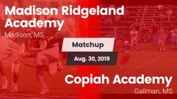 Matchup: Madison Ridgeland vs. Copiah Academy  2019