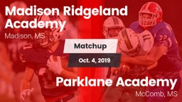 Matchup: Madison Ridgeland vs. Parklane Academy  2019