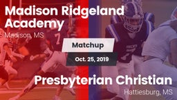 Matchup: Madison Ridgeland vs. Presbyterian Christian  2019