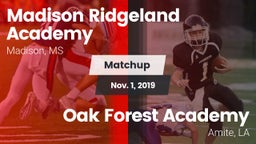 Matchup: Madison Ridgeland vs. Oak Forest Academy  2019
