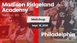 Matchup: Madison Ridgeland vs. Philadelphia  2020