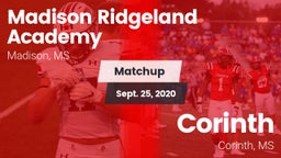Matchup: Madison Ridgeland vs. Corinth  2020