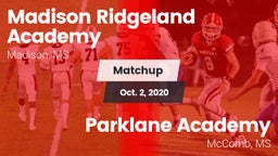 Matchup: Madison Ridgeland vs. Parklane Academy  2020