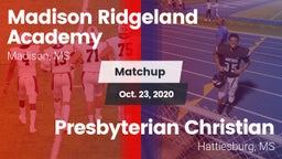Matchup: Madison Ridgeland vs. Presbyterian Christian  2020