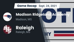 Recap: Madison Ridgeland Academy vs. Raleigh  2021