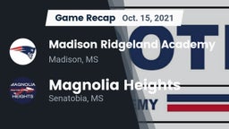 Recap: Madison Ridgeland Academy vs. Magnolia Heights  2021