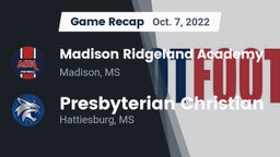 Recap: Madison Ridgeland Academy vs. Presbyterian Christian  2022