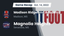 Recap: Madison Ridgeland Academy vs. Magnolia Heights  2022