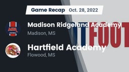Recap: Madison Ridgeland Academy vs. Hartfield Academy  2022