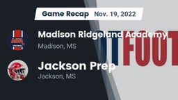 Recap: Madison Ridgeland Academy vs. Jackson Prep  2022