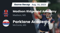 Recap: Madison Ridgeland Academy vs. Parklane Academy  2023