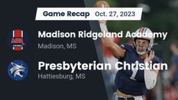 Recap: Madison Ridgeland Academy vs. Presbyterian Christian  2023