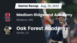 Recap: Madison Ridgeland Academy vs. Oak Forest Academy  2023