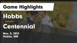 Hobbs  vs Centennial  Game Highlights - Nov. 8, 2023