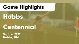 Hobbs  vs Centennial  Game Highlights - Sept. 6, 2022