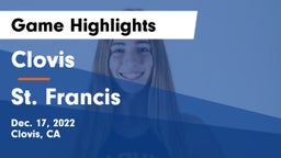 Clovis  vs St. Francis  Game Highlights - Dec. 17, 2022