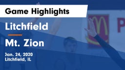 Litchfield  vs Mt. Zion  Game Highlights - Jan. 24, 2020