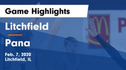 Litchfield  vs Pana  Game Highlights - Feb. 7, 2020