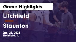 Litchfield  vs Staunton  Game Highlights - Jan. 25, 2022