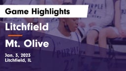 Litchfield  vs Mt. Olive Game Highlights - Jan. 3, 2023