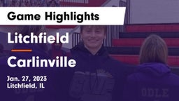 Litchfield  vs Carlinville  Game Highlights - Jan. 27, 2023