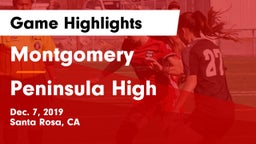 Montgomery  vs Peninsula High  Game Highlights - Dec. 7, 2019