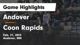 Andover  vs Coon Rapids  Game Highlights - Feb. 21, 2024