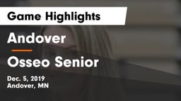 Andover  vs Osseo Senior  Game Highlights - Dec. 5, 2019
