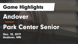 Andover  vs Park Center Senior  Game Highlights - Dec. 10, 2019