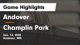 Andover  vs Champlin Park  Game Highlights - Jan. 14, 2020