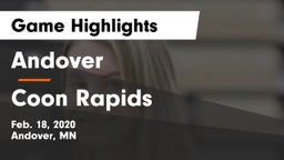 Andover  vs Coon Rapids  Game Highlights - Feb. 18, 2020