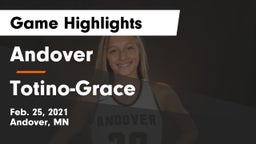 Andover  vs Totino-Grace  Game Highlights - Feb. 25, 2021