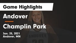 Andover  vs Champlin Park  Game Highlights - Jan. 25, 2021