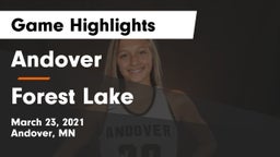 Andover  vs Forest Lake  Game Highlights - March 23, 2021