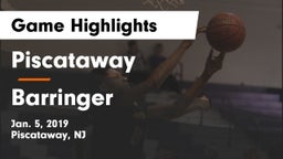 Piscataway  vs Barringer  Game Highlights - Jan. 5, 2019
