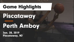 Piscataway  vs Perth Amboy Game Highlights - Jan. 28, 2019