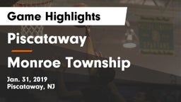 Piscataway  vs Monroe Township  Game Highlights - Jan. 31, 2019