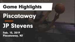 Piscataway  vs JP Stevens  Game Highlights - Feb. 15, 2019