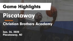 Piscataway  vs Christian Brothers Academy Game Highlights - Jan. 26, 2020