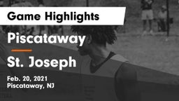 Piscataway  vs St. Joseph  Game Highlights - Feb. 20, 2021