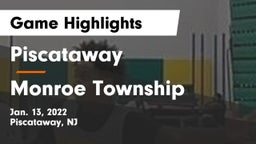 Piscataway  vs Monroe Township  Game Highlights - Jan. 13, 2022