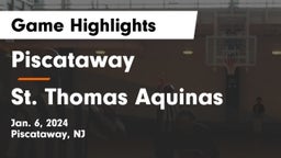 Piscataway  vs St. Thomas Aquinas Game Highlights - Jan. 6, 2024