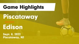 Piscataway  vs Edison  Game Highlights - Sept. 8, 2022