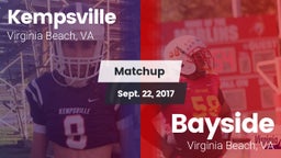 Matchup: Kempsville High Scho vs. Bayside  2017