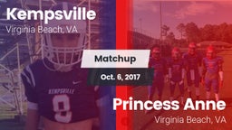 Matchup: Kempsville High Scho vs. Princess Anne  2017