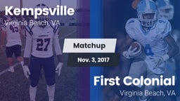 Matchup: Kempsville High Scho vs. First Colonial  2017