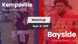 Matchup: Kempsville High Scho vs. Bayside  2018