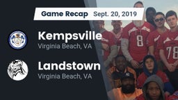 Recap: Kempsville  vs. Landstown  2019